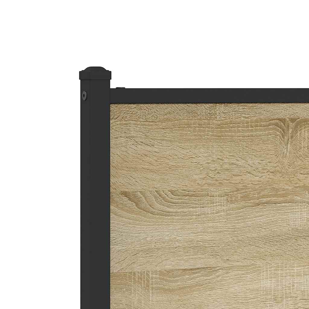 Metalni okvir kreveta bez madraca boja hrasta sonome 137x190 cm