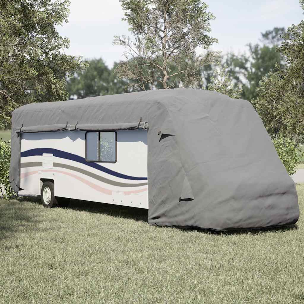 Navlake za kamper sive 870x235x275 cm netkana tkanina