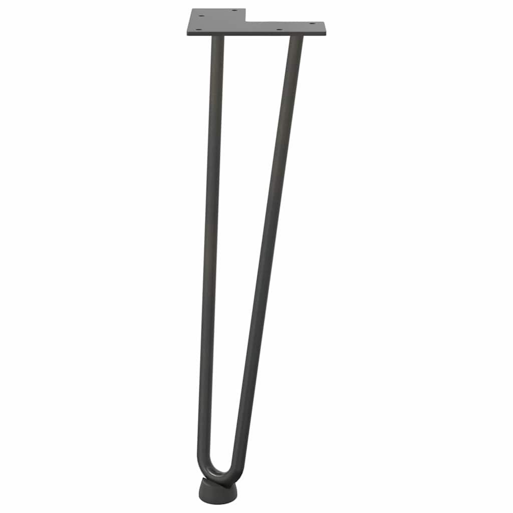 Noge s ukosnicama za stolić za kavu 4 kom. antracit 42 cm puni čelik
