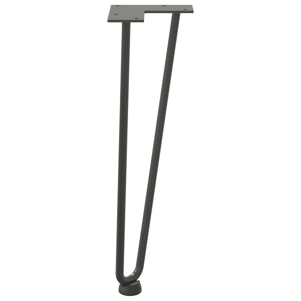 Noge s ukosnicama za stolić za kavu 4 kom. antracit 42 cm puni čelik