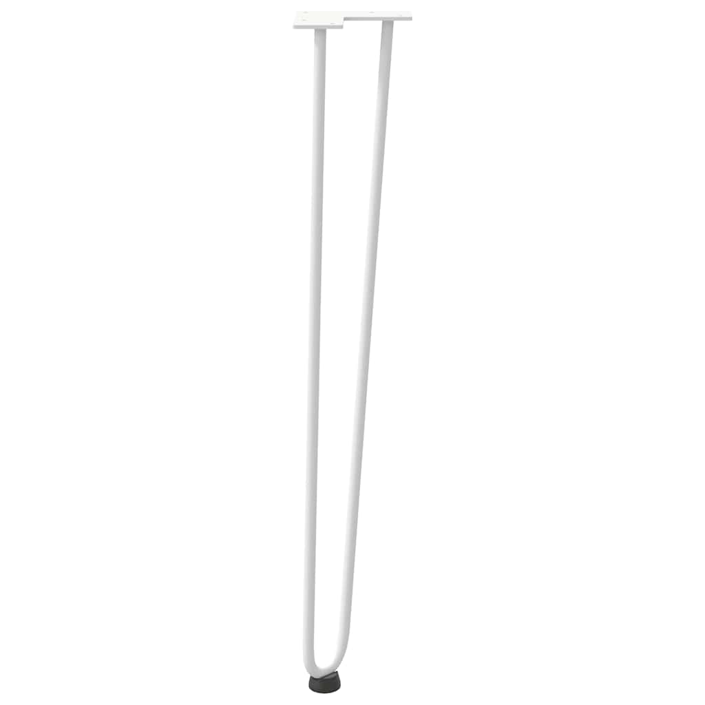 ukosne noge za konzolne stoliće za konzolni stolić 4 kom. Bijele 72 cm Puni čelik