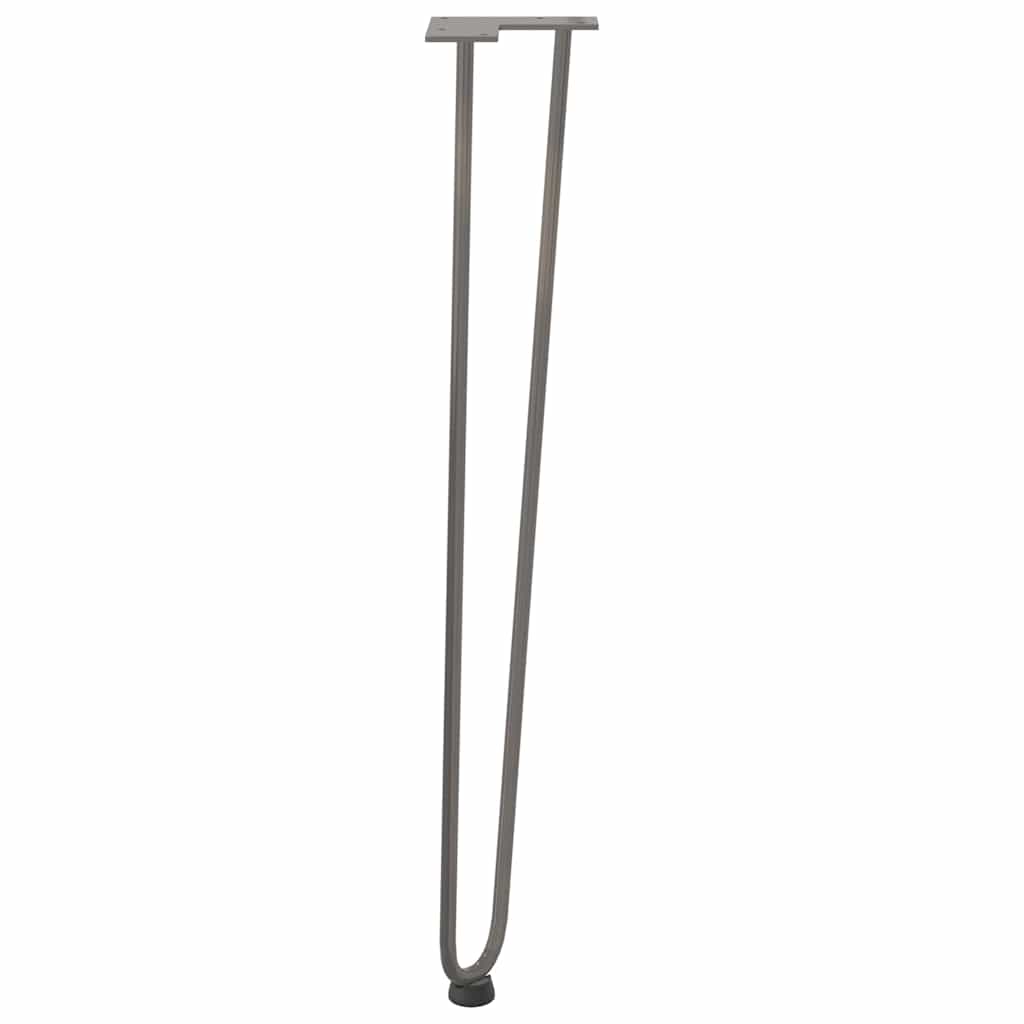 ukosne noge za konzolne stoliće za konzolni stol 4 kom. Prirodni čelik 72 cm Puni čelik