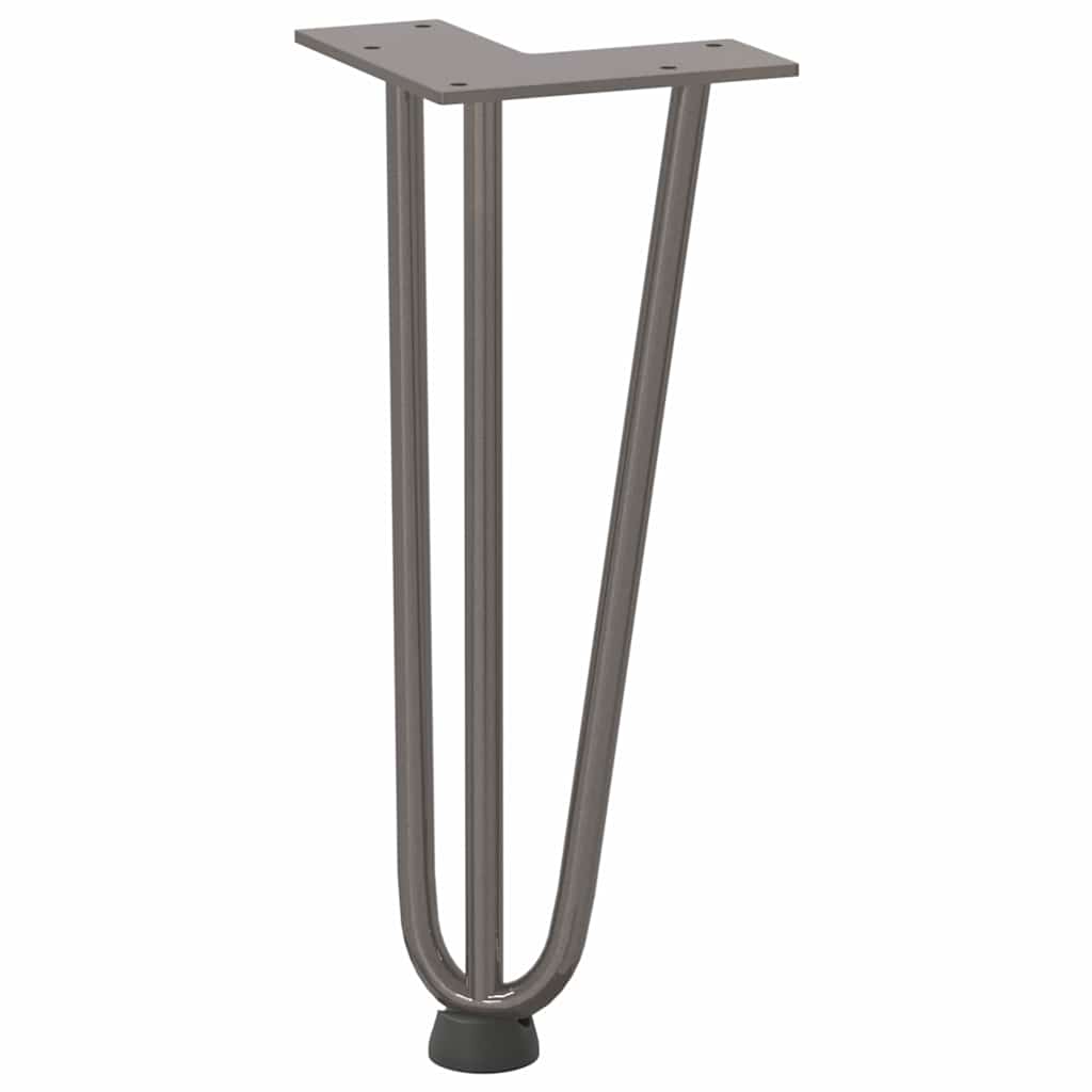 Noge s ukosnicama za stolić za kavu 4 kom. Prirodni čelik 30 cm Puni čelik