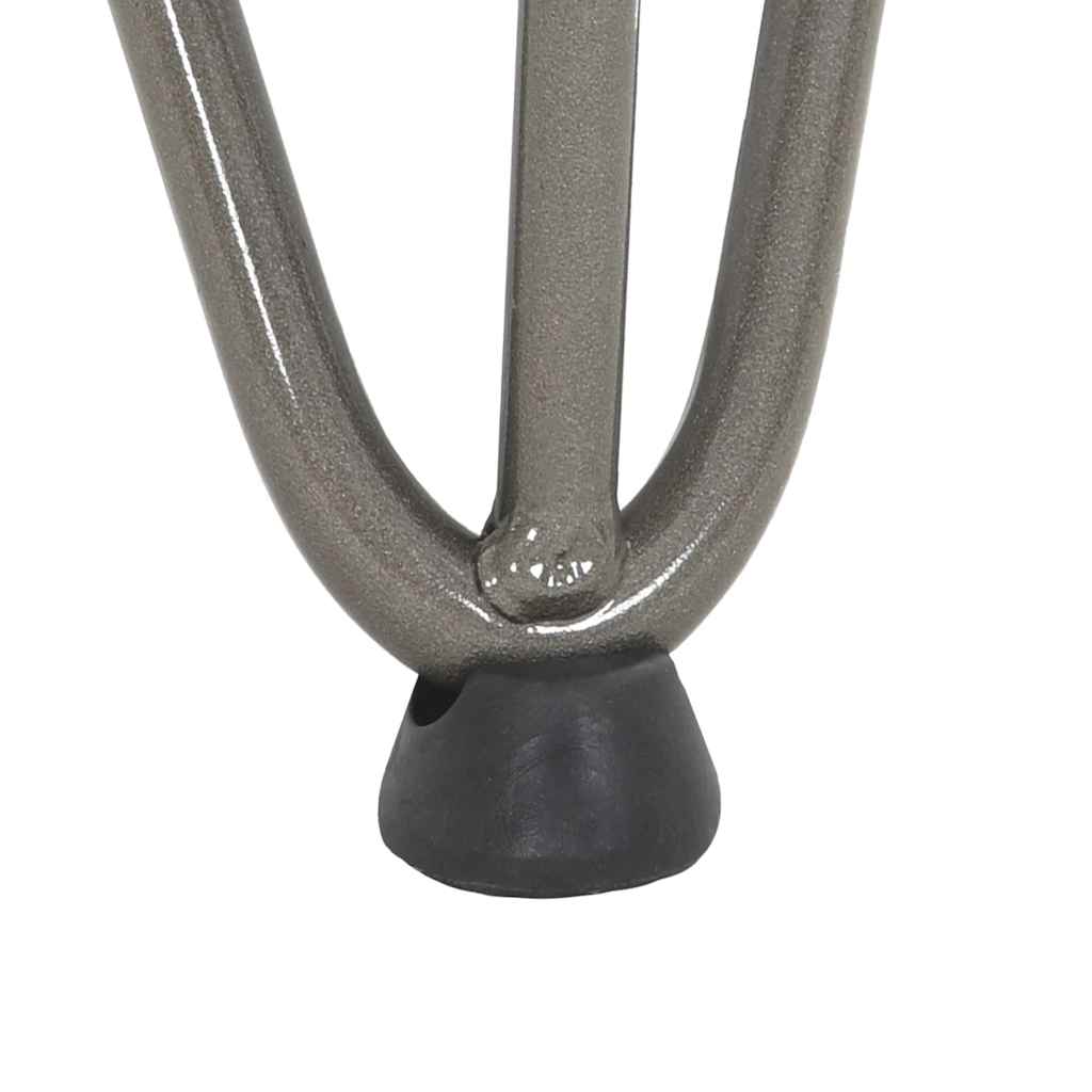 Noge s ukosnicama za stolić za kavu 4 kom. Prirodni čelik 42 cm Puni čelik