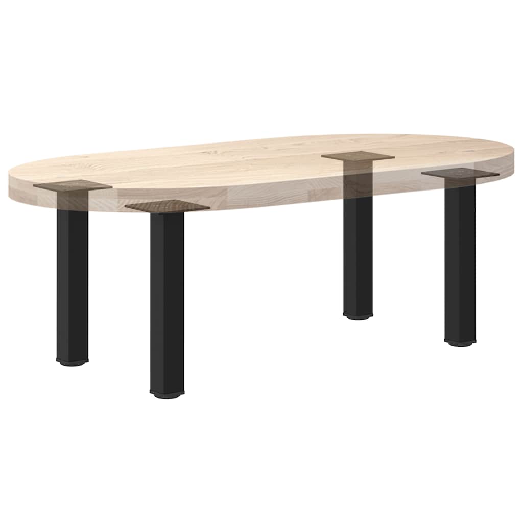 Noge za klub stolić 4 kom. Crne 30-32 cm Čelične