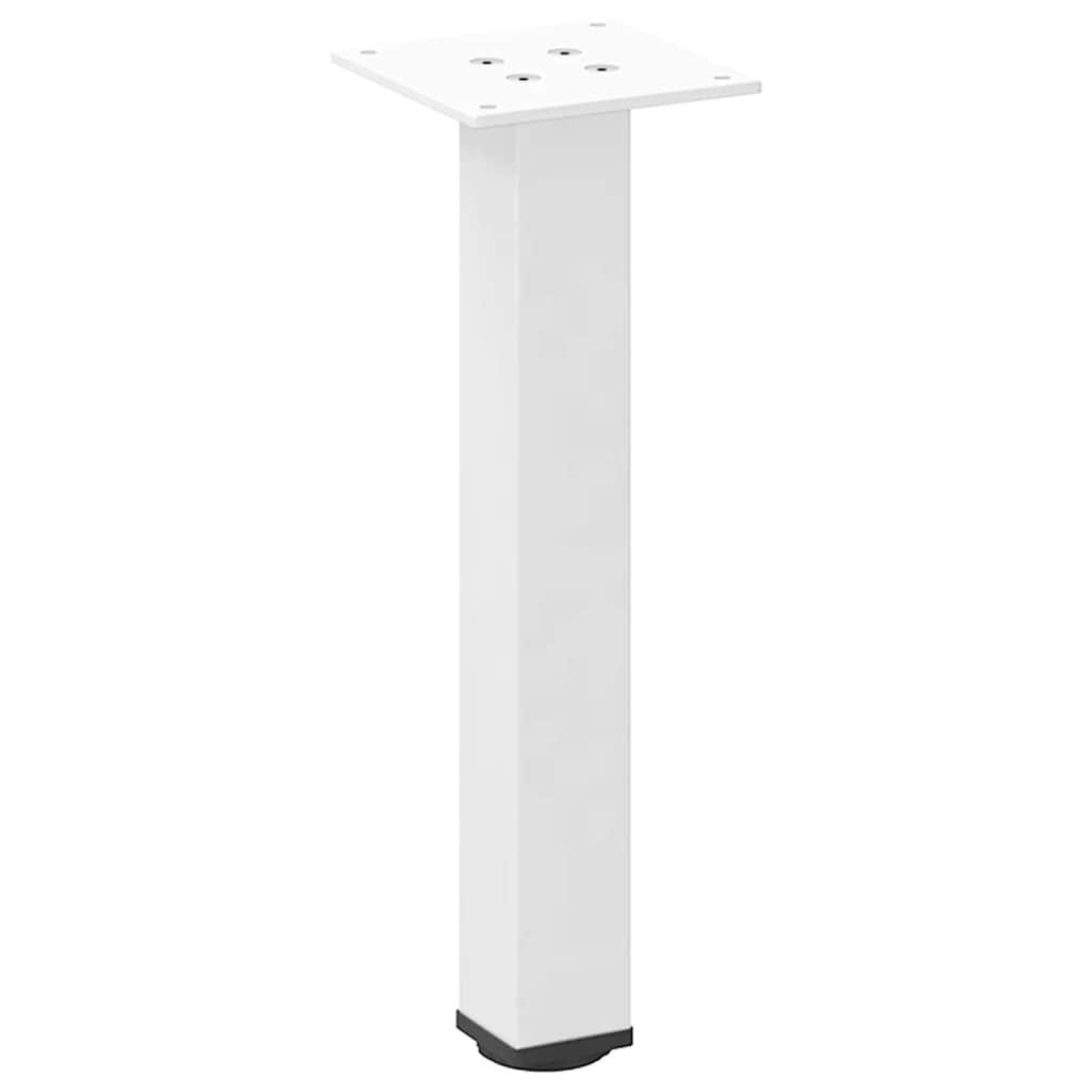 Noge za klub stolić 4 kom Bijele 30-32 cm Čelik
