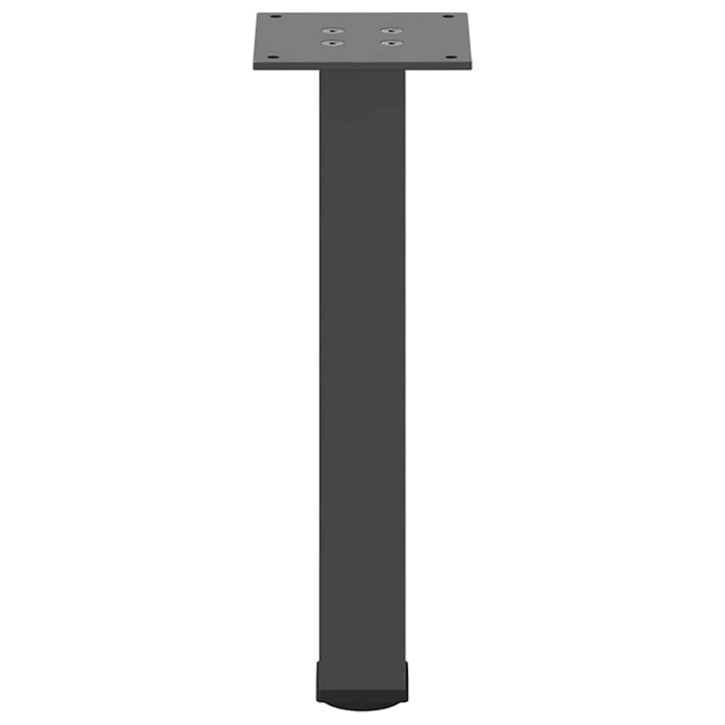 Noge za klub stolić 4 kom. antracit 30-32 cm čelik