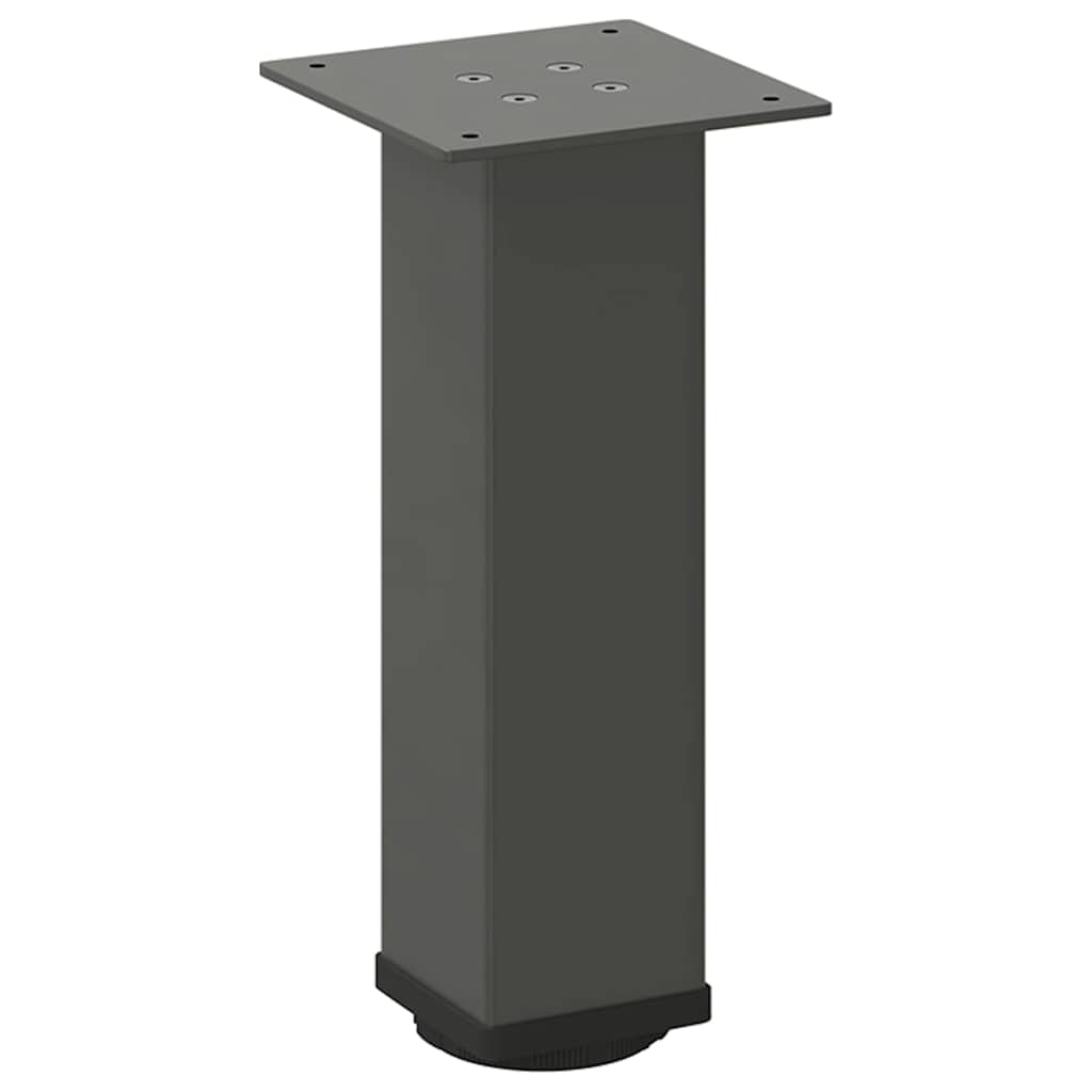 Noge za klub stolić 4 kom. antracit 42-44 cm čelik Antracitno siva 42-44 cm (80 mm)