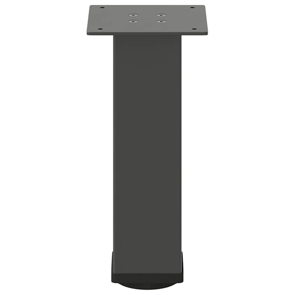 Noge za klub stolić 4 kom. antracit 42-44 cm čelik Antracitno siva 42-44 cm (80 mm)