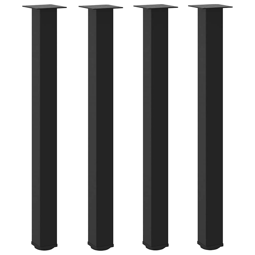 Noge za barski stol 4 kom Crne 100-102 cm Čelične