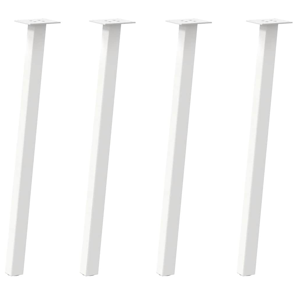Noge za konzolni stol 4 kom Bijele 72 cm Čelik Bijela 72 cm (40 mm)