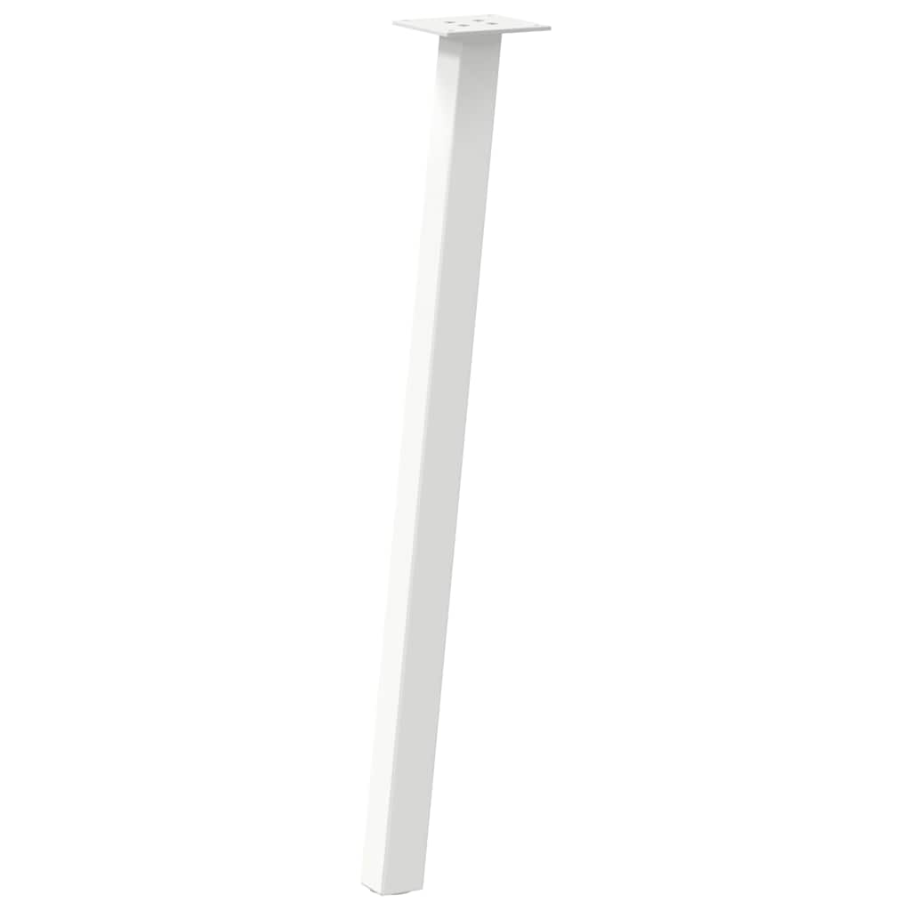 Noge za konzolni stol 4 kom Bijele 72 cm Čelik Bijela 72 cm (40 mm)