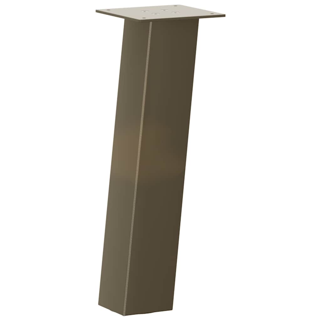 Noge za klub stolić 4 kom. Prirodni čelik 42 cm Čelik