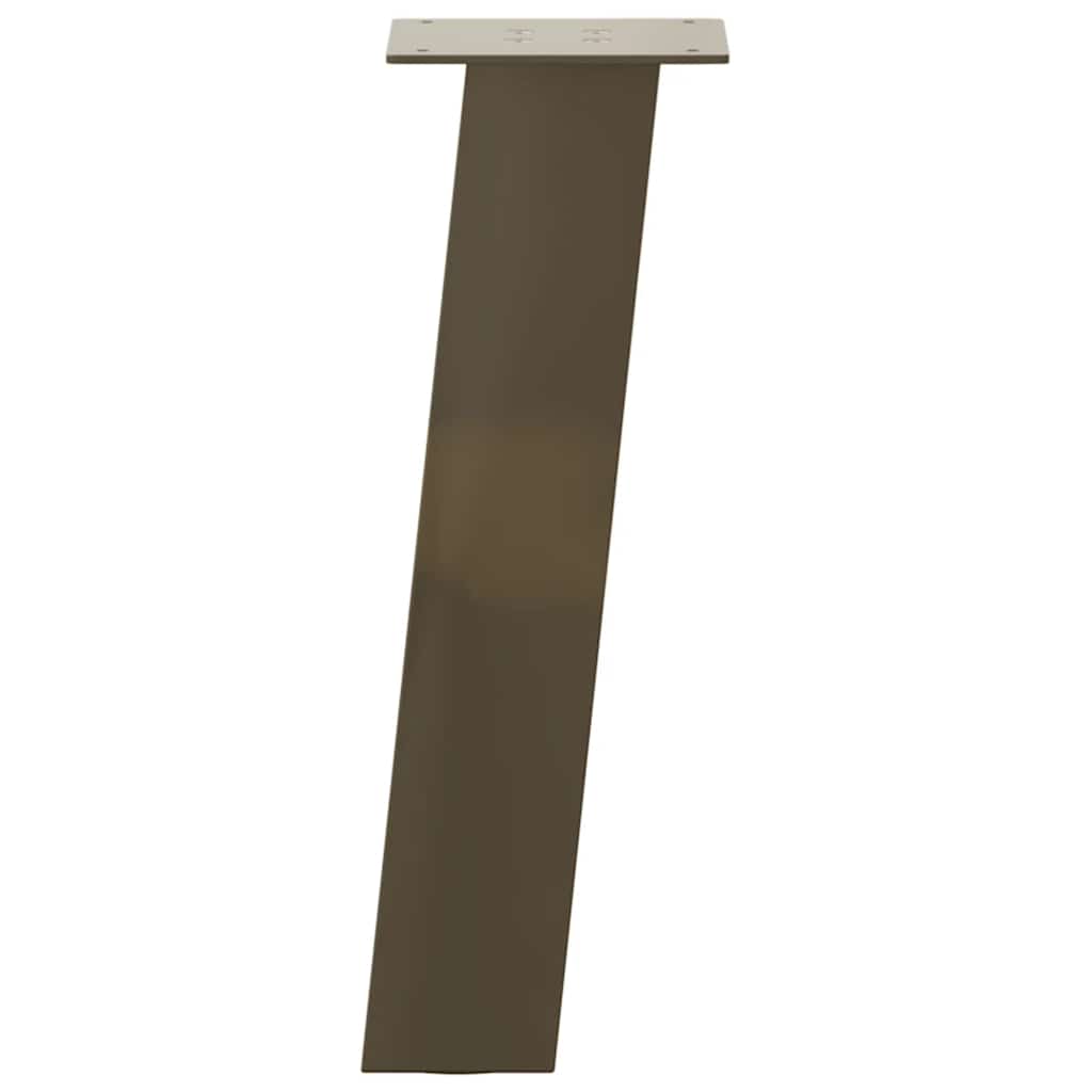 Noge za klub stolić 4 kom. Prirodni čelik 42 cm Čelik