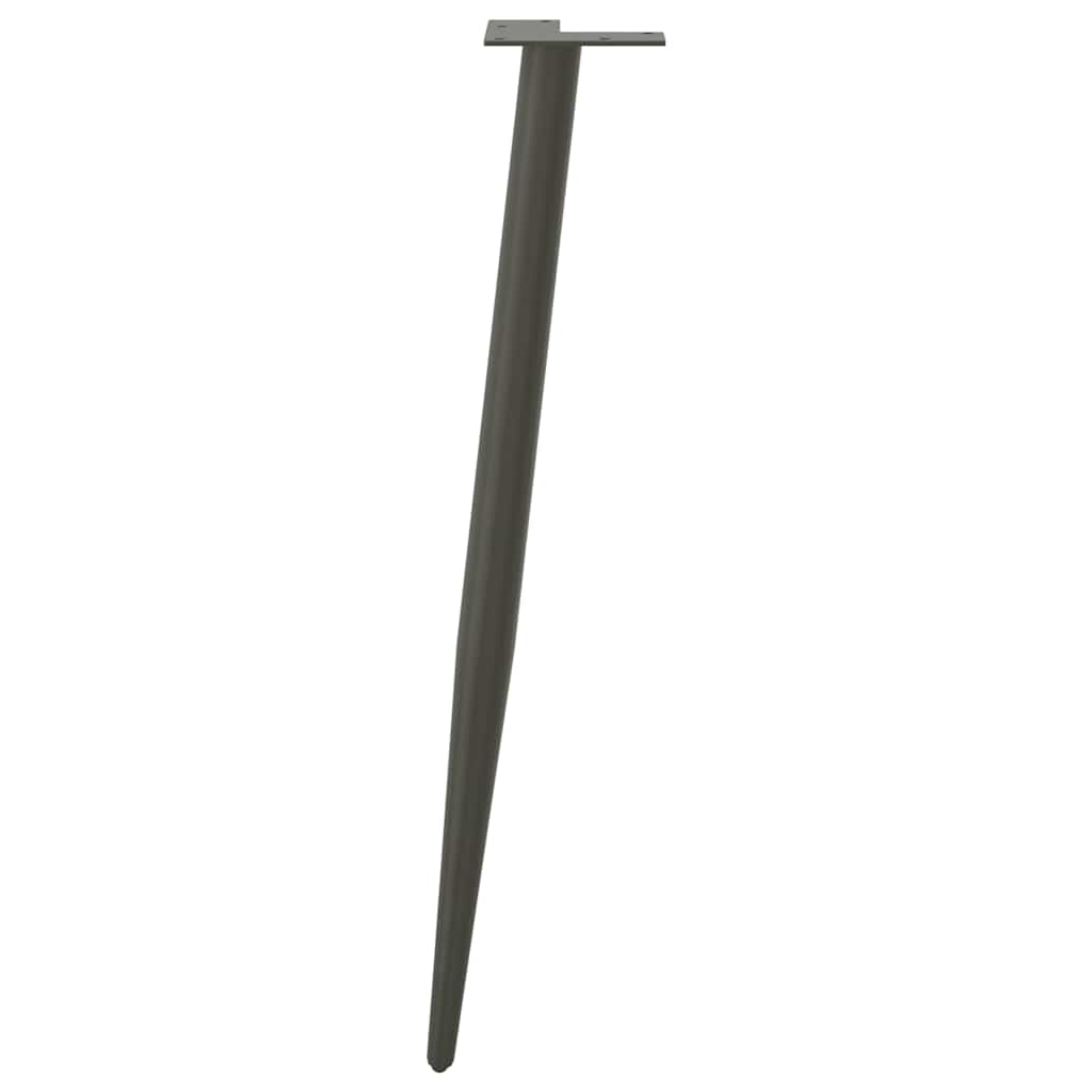 Noge za konzolni stol konusnog oblika 4 kom antracit 72-73 cm čelik