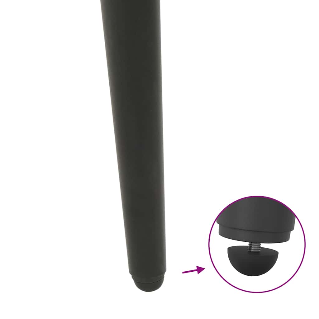 Noge za konzolni stol konusnog oblika 4 kom antracit 72-73 cm čelik