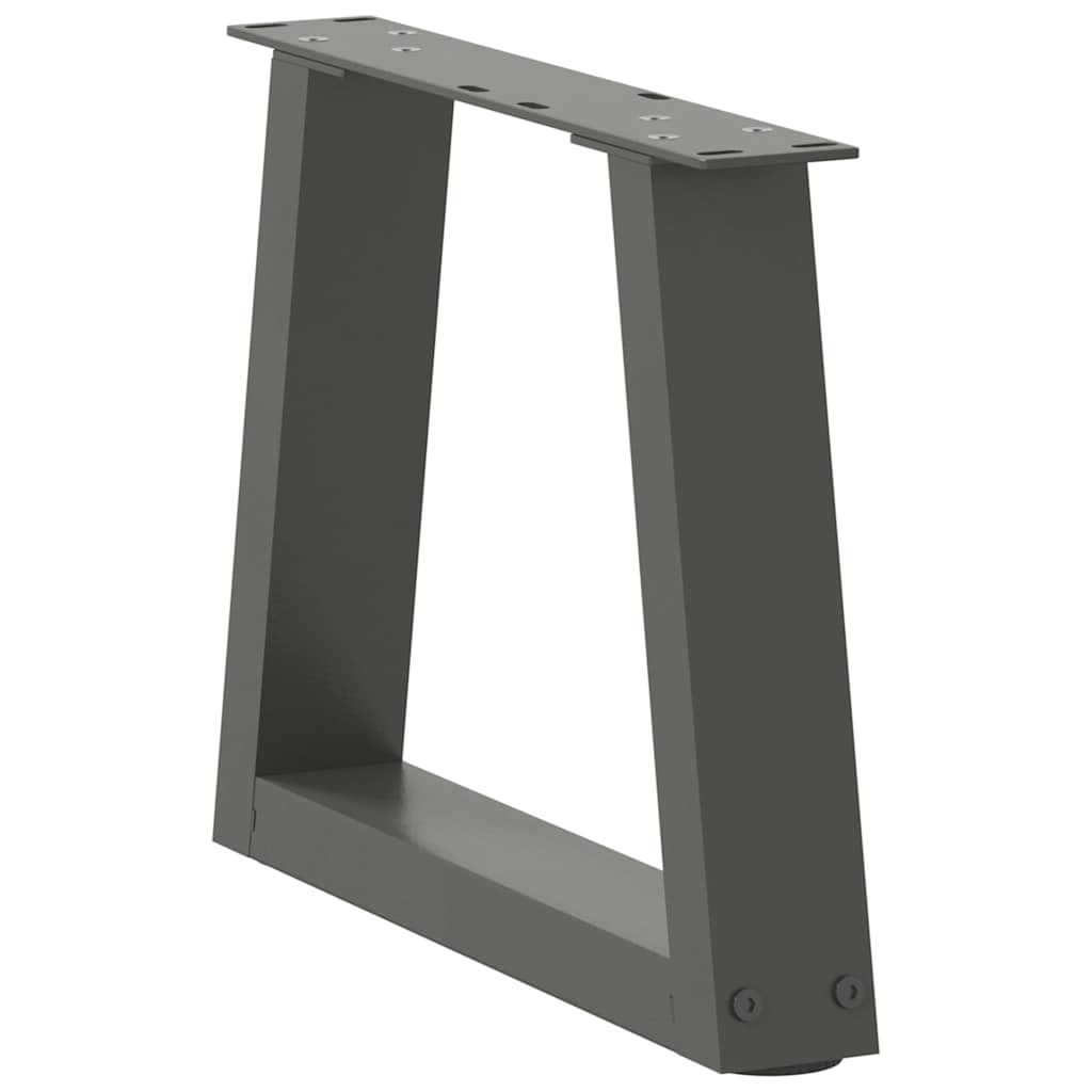 Noge za klub stolić V-oblika 2 kom antracit 30 x (30-31,3) cm čelik