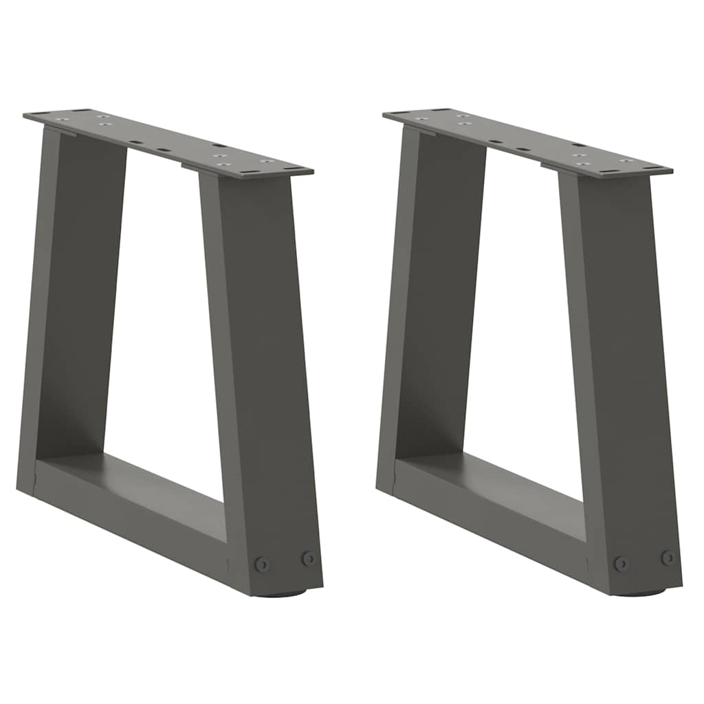 Noge za klub stolić V-oblika 2 kom antracit 40 x (30-31,3) cm čelik