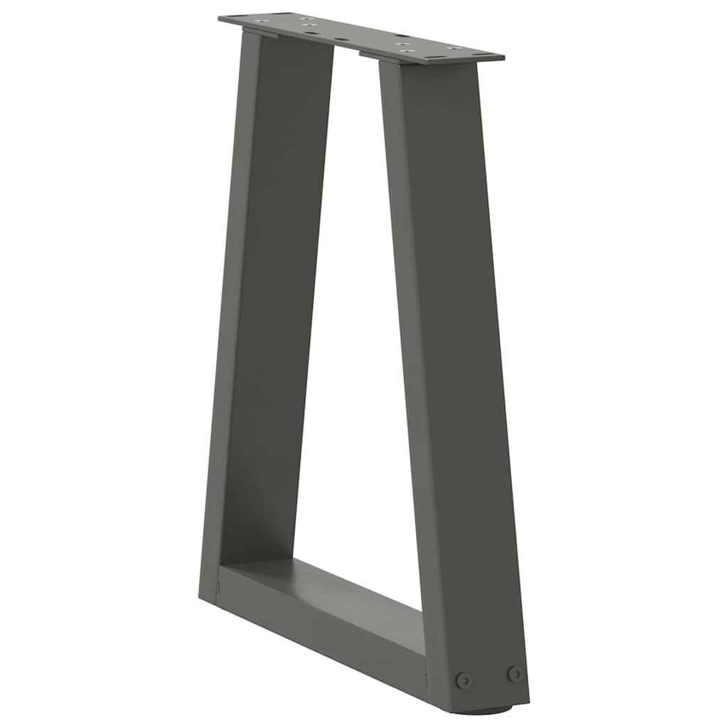 Noge za klub stolić V-oblika 2 kom antracit 38 x (42-43,3) cm čelik