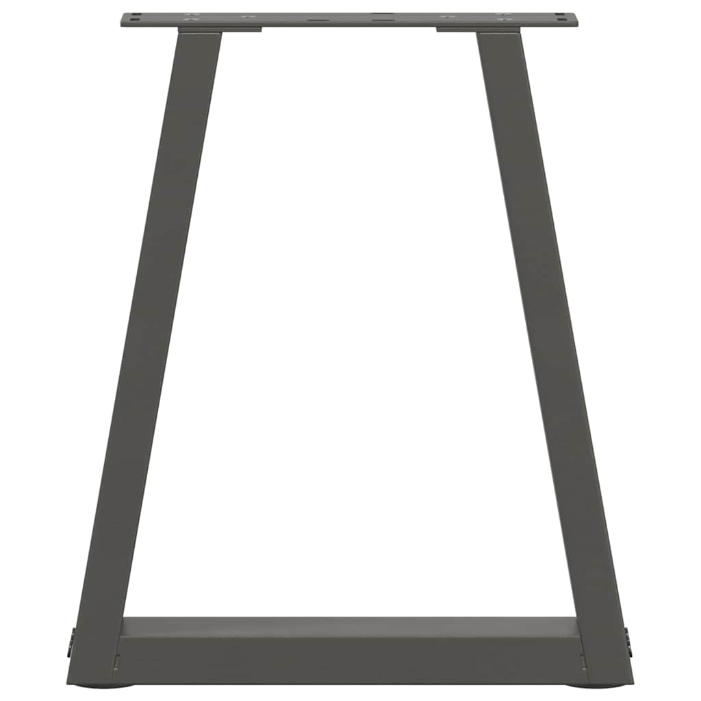 Noge za klub stolić V-oblika 2 kom antracit 38 x (42-43,3) cm čelik