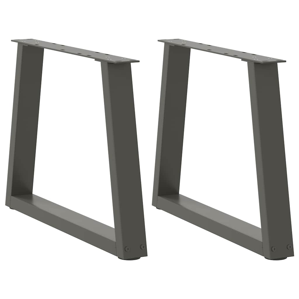 Noge za klub stolić V-oblika 2 kom antracit 50 x (42-43,3) cm čelik