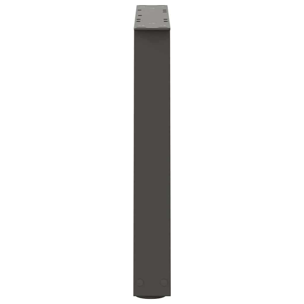Noge za klub stolić V-oblika 2 kom antracit 60 x (42-43,3) cm čelik