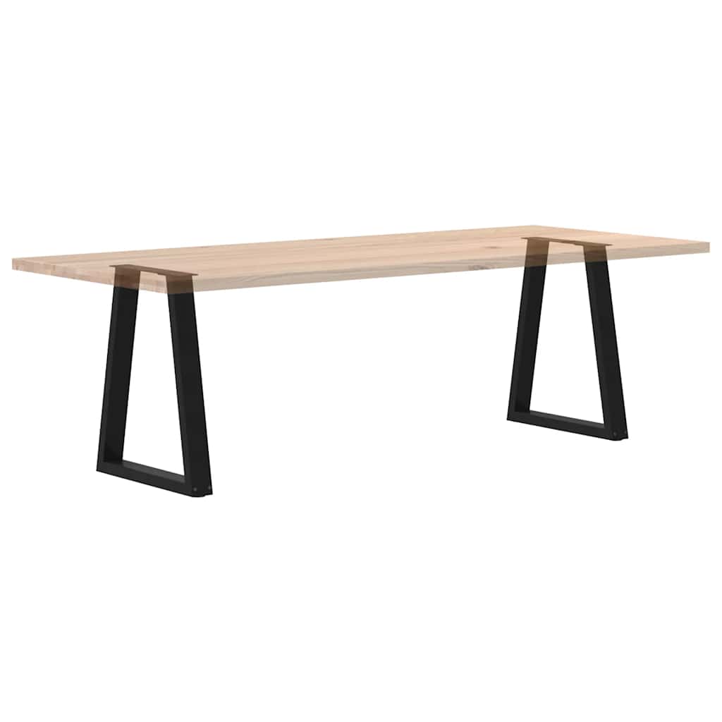 Noge za blagovaonski stol V-oblik 2 kom Crne 50x(72-73,3) cm Čelik