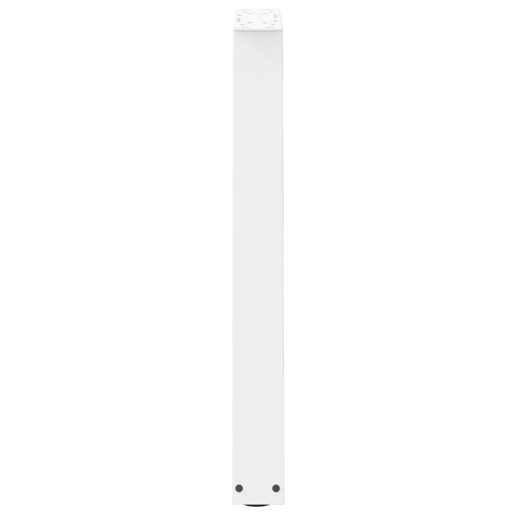 Noge za blagovaonski stol V-oblik 2 kom Bijele 50x(72-73,3) cm Čelik