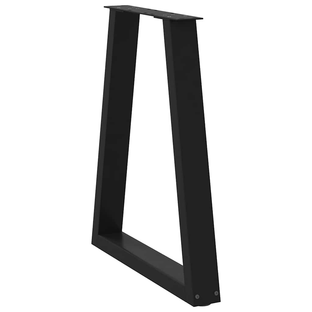 Noge za blagovaonski stol V-oblik 2 kom Crne 60 x (72-73,3) cm Čelik