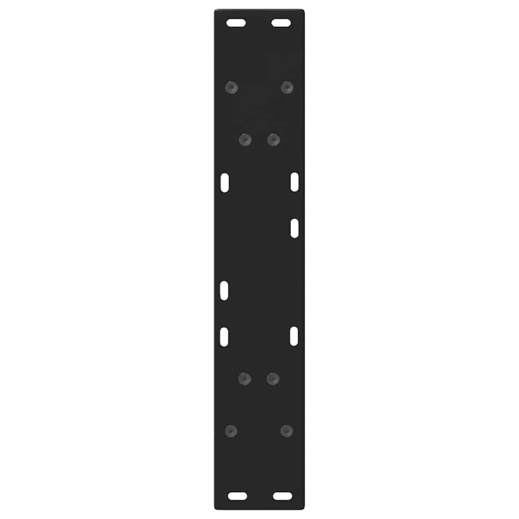 Noge za blagovaonski stol V-oblik 2 kom Crne 60 x (72-73,3) cm Čelik