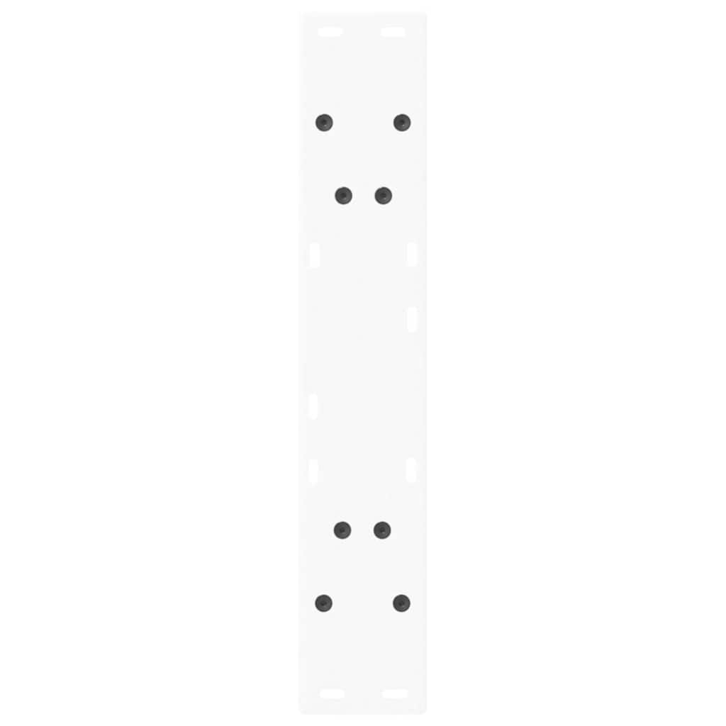 Noge za blagovaonski stol V-oblik 2 kom Bijele 60 x (72-73,3) cm Čelik