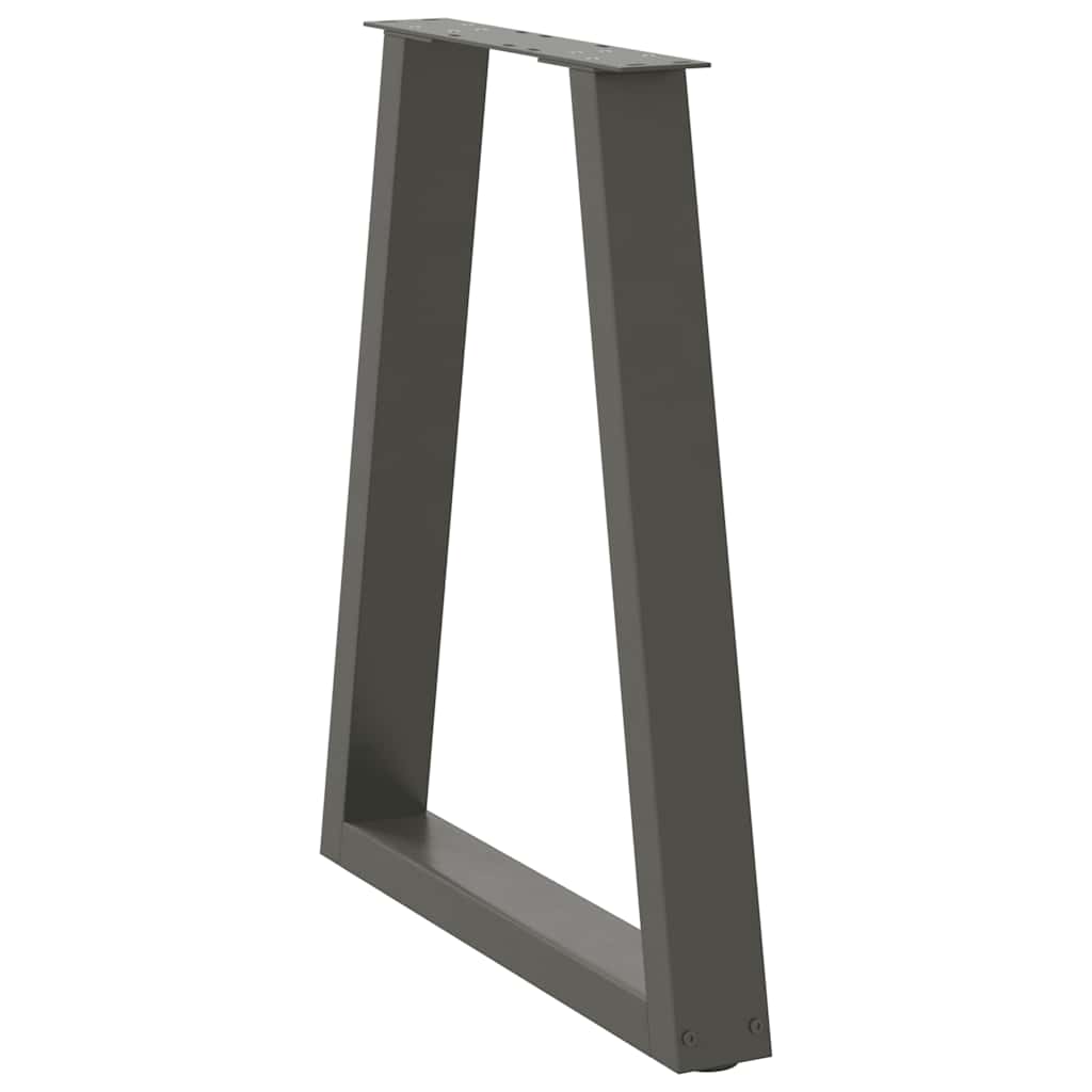 Noge za blagovaonski stol V-oblika 2 kom antracit 60 x (72-73,3) cm čelik