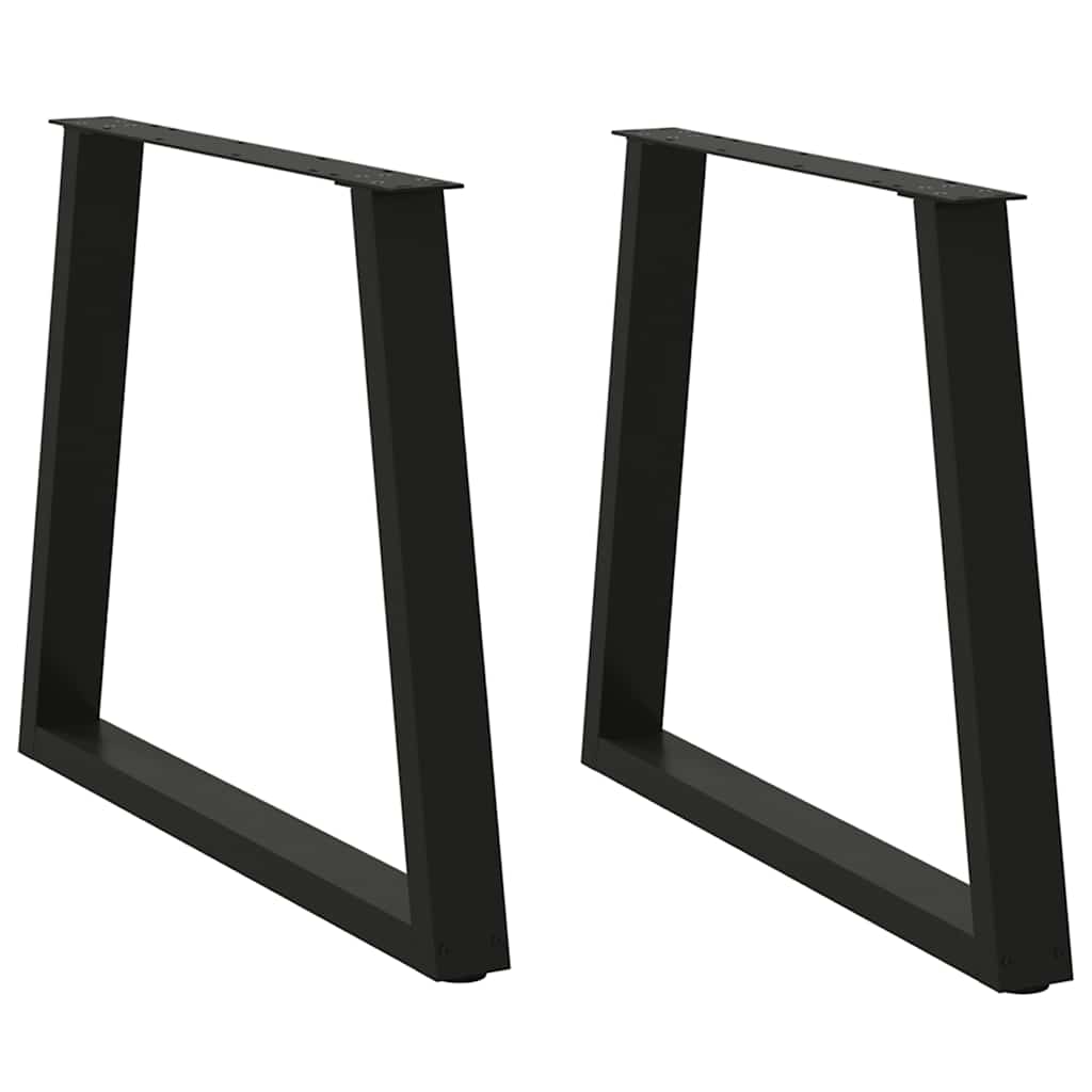 Noge za blagovaonski stol V-oblika 2 kom Crne 70 x (72-73,3) cm Čelik