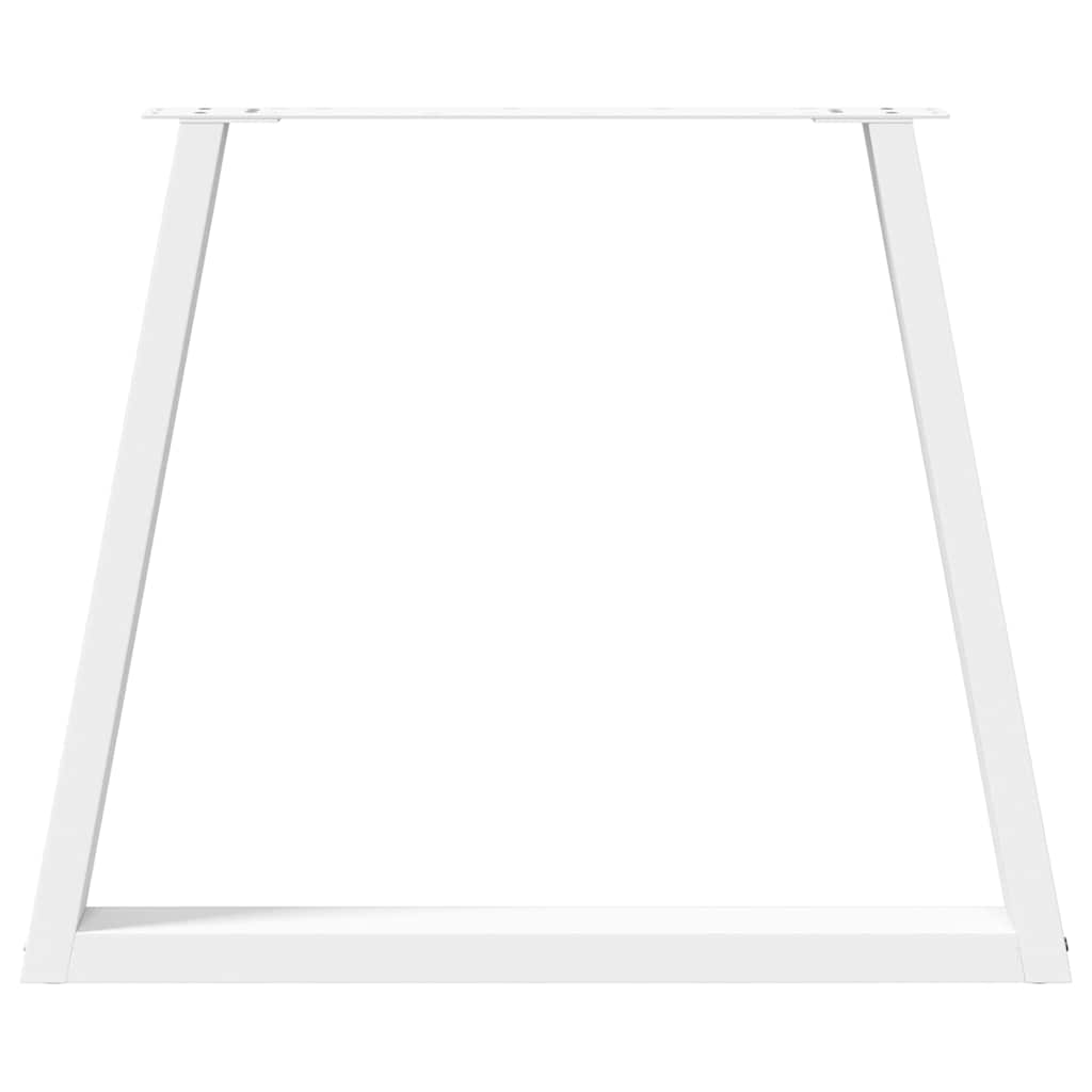Noge za blagovaonski stol V-oblika 2 kom Bijele 70 x (72-73,3) cm Čelik