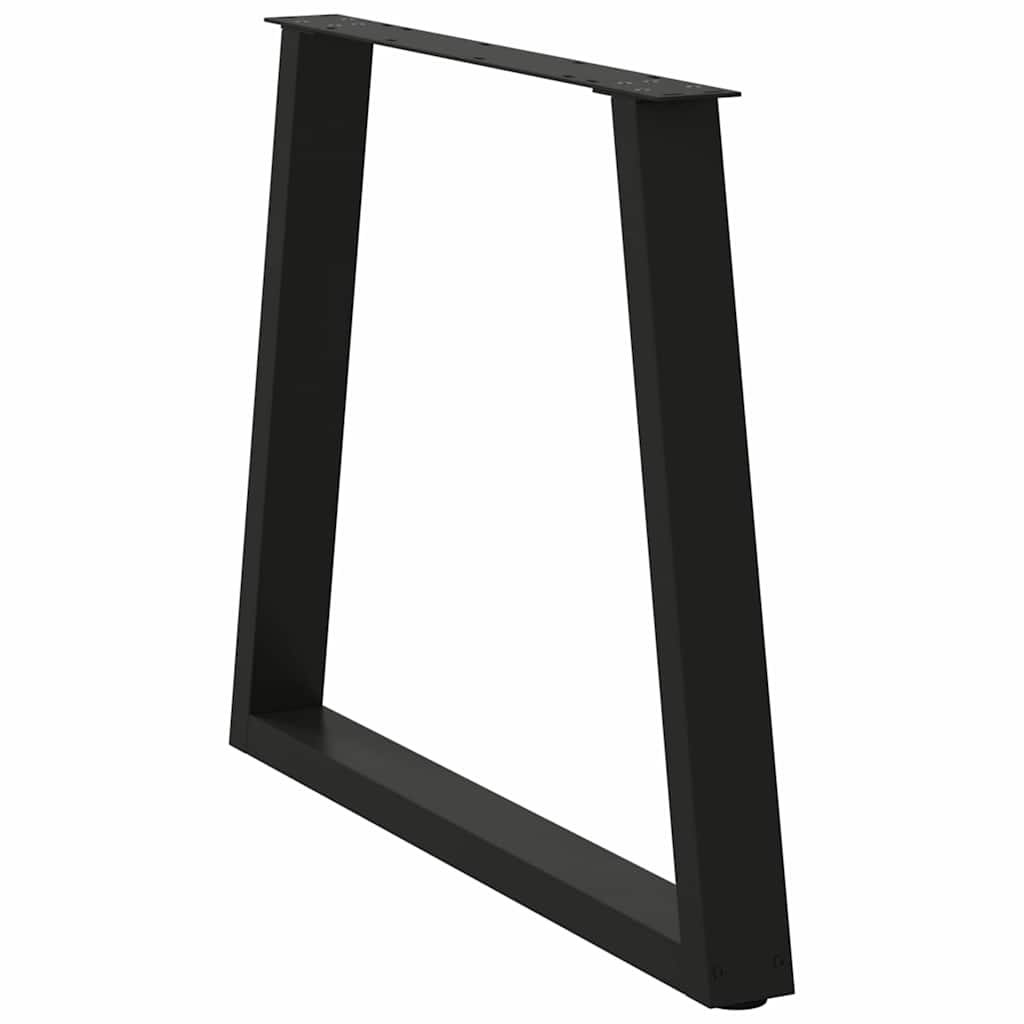 Noge za blagovaonski stol V-oblika 2 kom Crne 80 x (72-73,3) cm Čelik