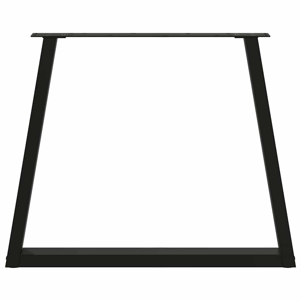 Noge za blagovaonski stol V-oblika 2 kom Crne 80 x (72-73,3) cm Čelik