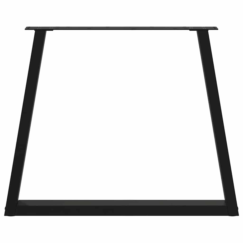Noge za blagovaonski stol V-oblika 2 kom Crne 80 x (72-73,3) cm Čelik