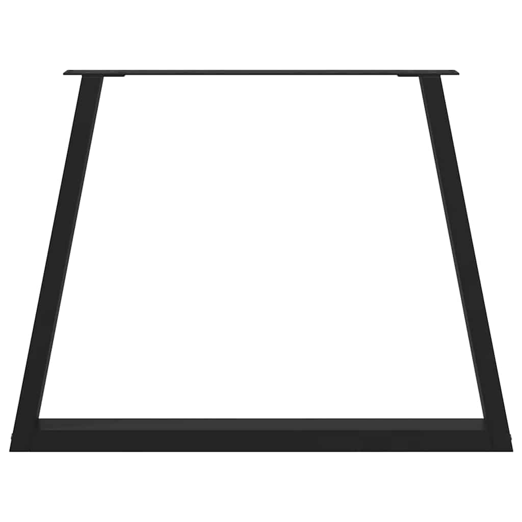 Noge za blagovaonski stol V-oblika 2 kom Crne 90 x (72-73,3) cm Čelik