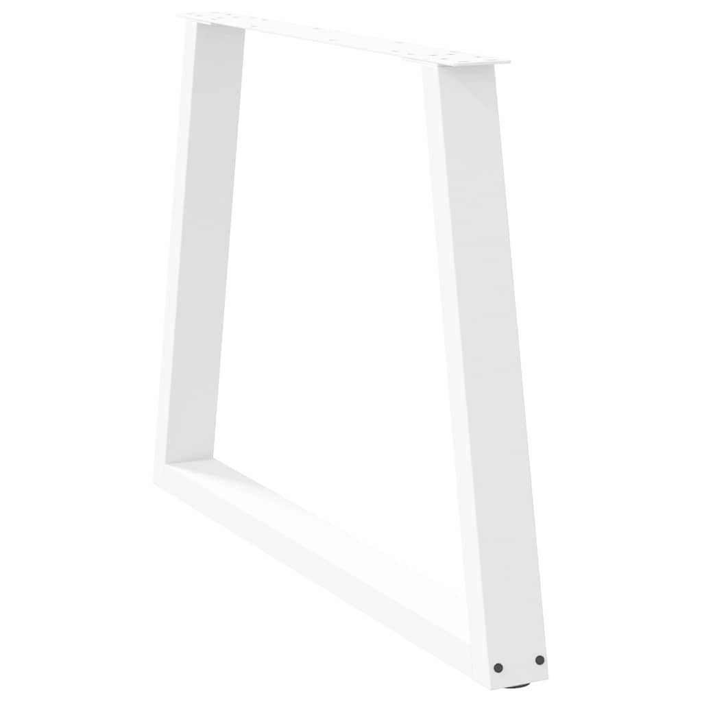 Noge za blagovaonski stol V-oblika 2 kom Bijele 90 x (72-73,3) cm Čelik
