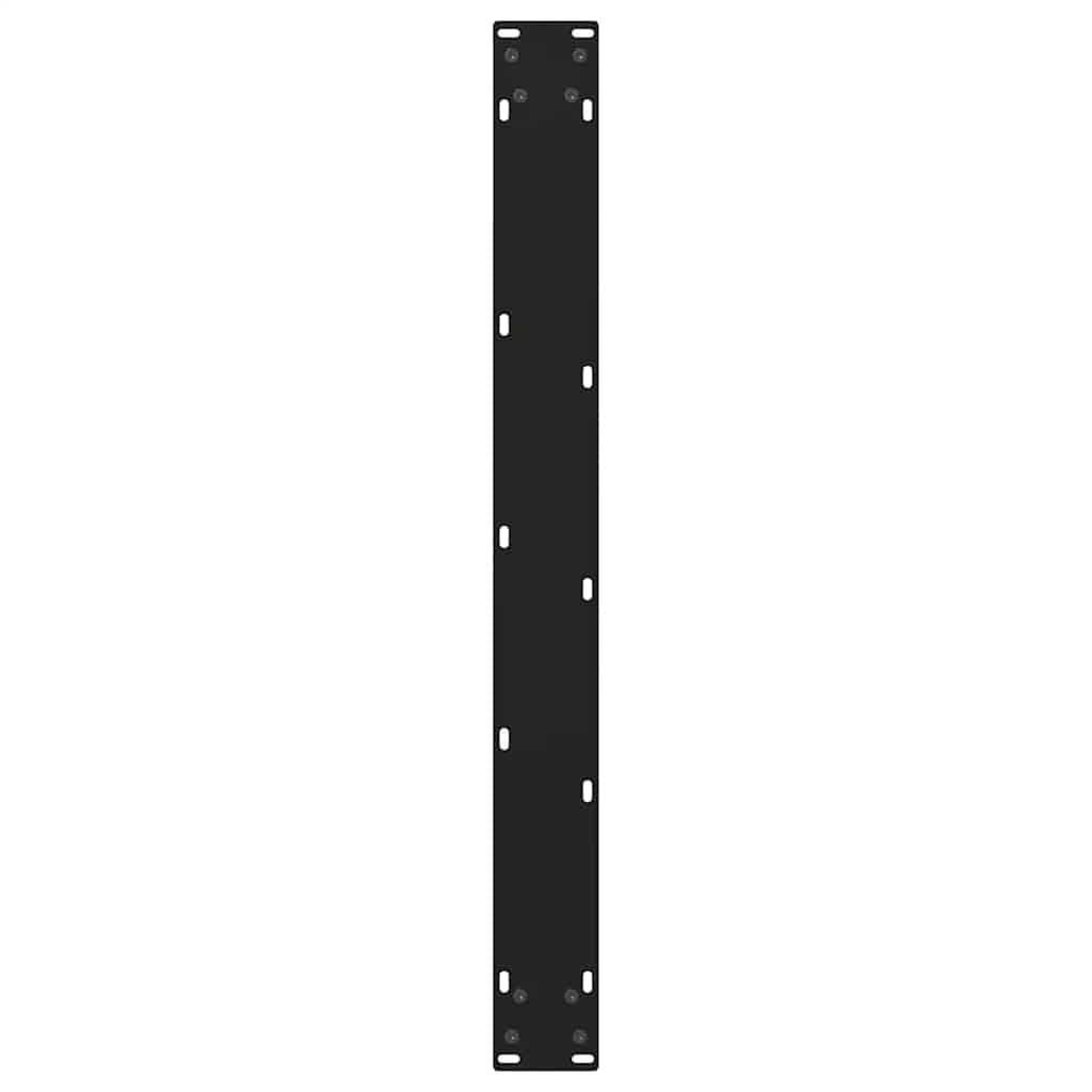 Noge za blagovaonski stol V-oblika 2 kom Crne 100 x (72-73,3) cm Čelik