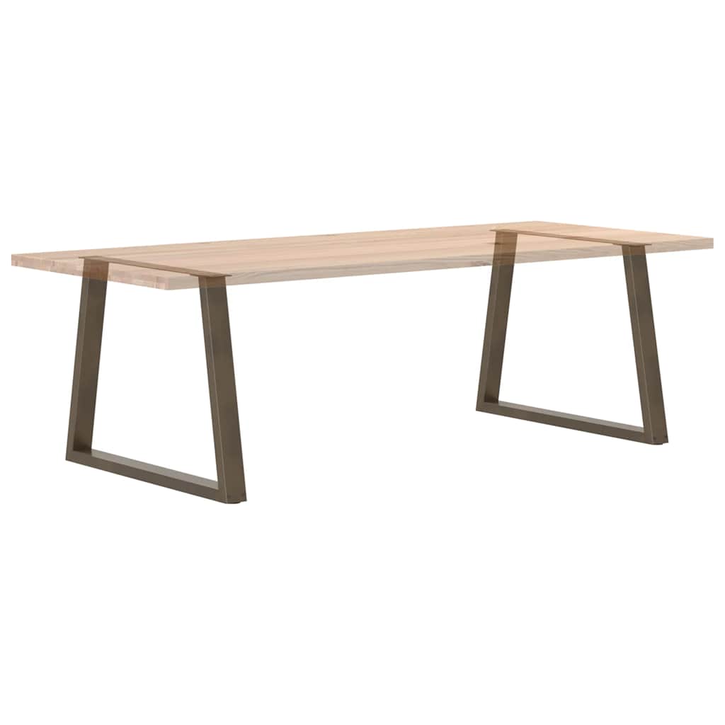 Noge za blagovaonski stol V-oblik 2 kom Prirodni čelik 100 x (72-73,3) cm Čelik