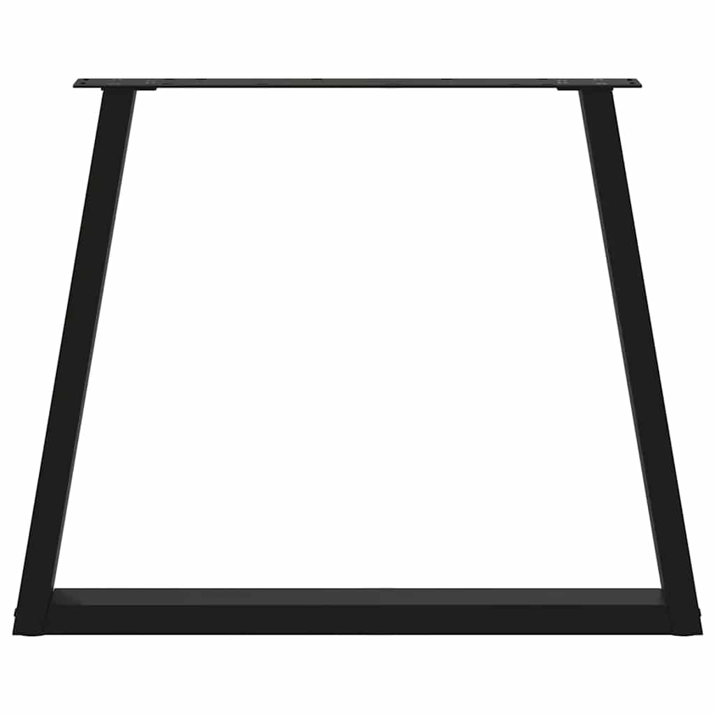 Noge za blagovaonski stol V-oblik 3 kom Crne 70 x (72-73,3) cm Čelik