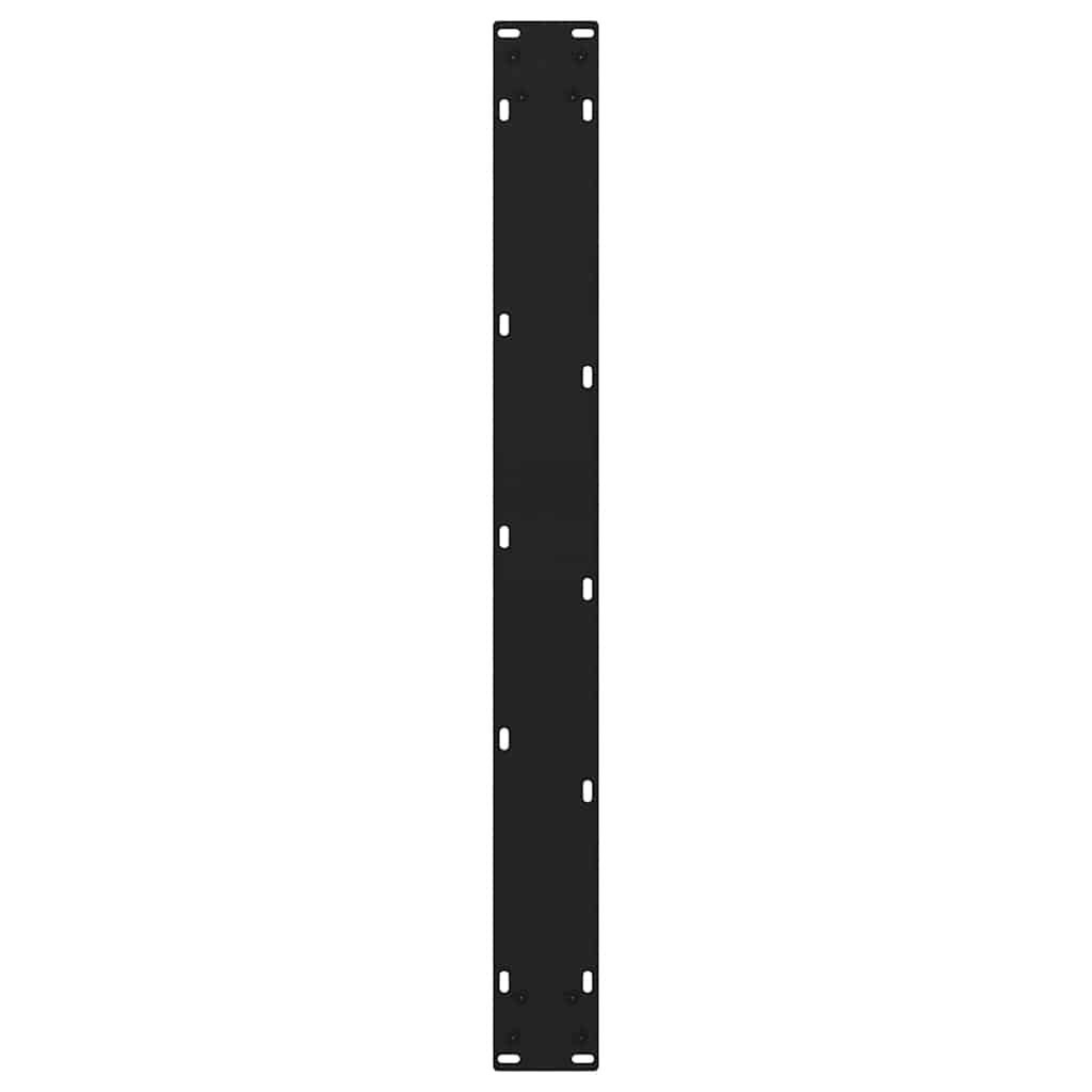 Noge za blagovaonski stol V-oblik 3 kom Crne 70 x (72-73,3) cm Čelik