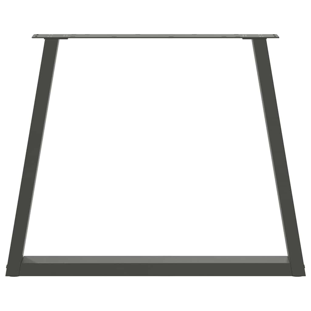Noge za blagovaonski stol V-oblik 3 kom antracit 80 x (72-73,3) cm čelik
