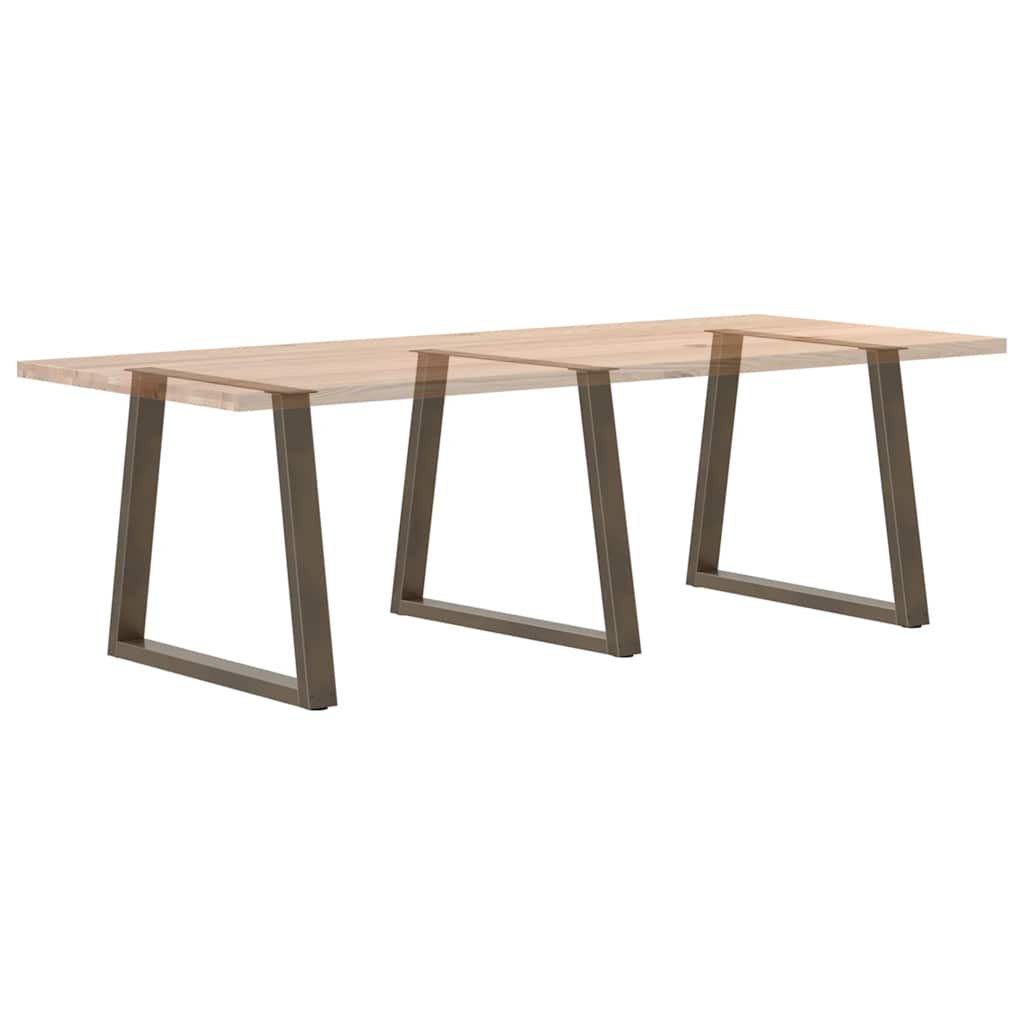Noge za blagovaonski stol V-oblik 3 kom Prirodni čelik 80 x (72-73,3) cm Čelik