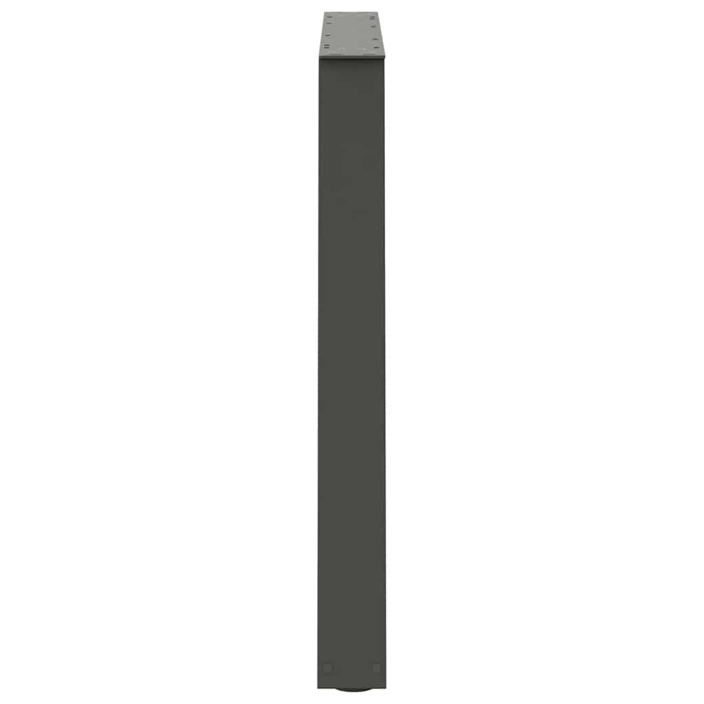 Noge za blagovaonski stol V-oblika 3 kom antracit 90 x (72-73,3) cm čelik