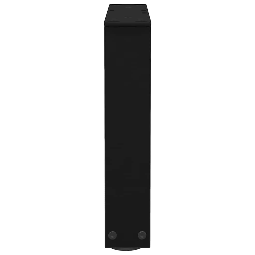 Noge za klub stolić V-oblika 2 kom Crne 30 x (30-31,3) cm Čelik