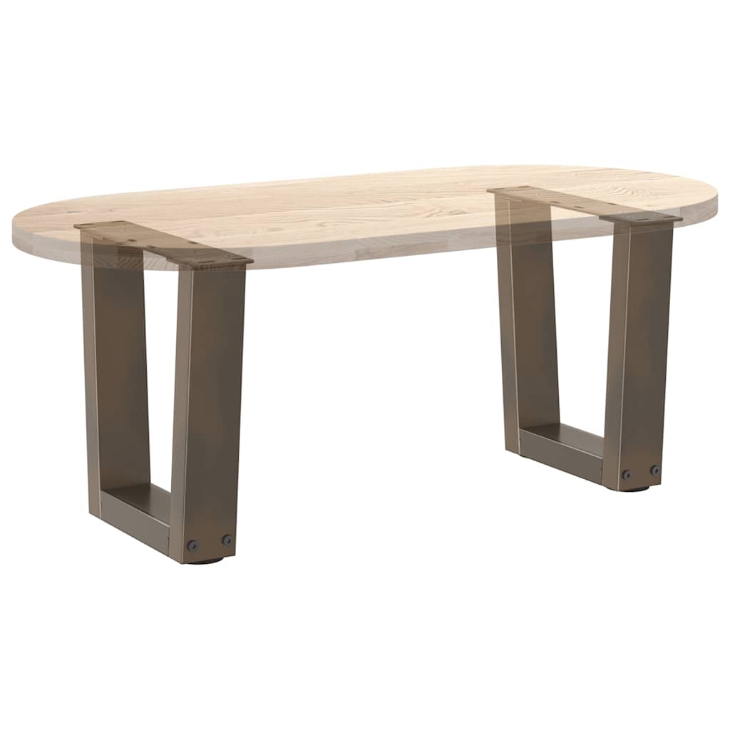 Noge za klub stolić V-oblika 2 kom Prirodni čelik 30 x (30-31,3) cm Čelik