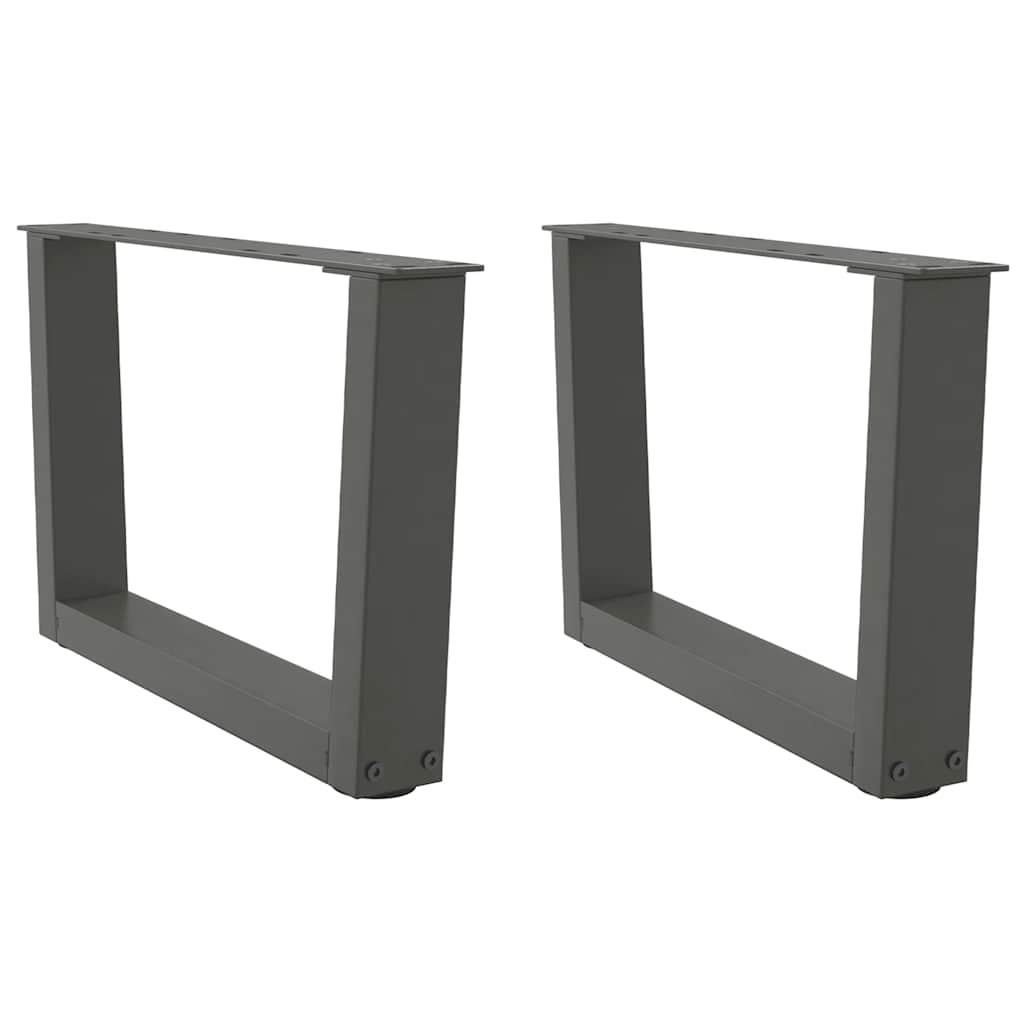 Noge za klub stolić V-oblika 2 kom antracit 60 x (30-31,3) cm čelik