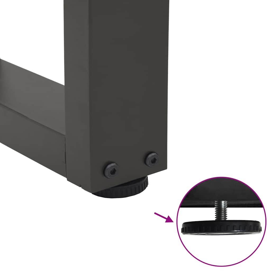 Noge za klub stolić V-oblika 2 kom antracit 60 x (30-31,3) cm čelik